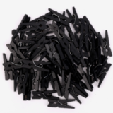 Мини-прищепки черные 50шт. 2,5 см